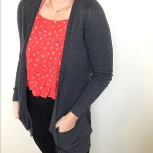 Forever 21 Gray Soft Cardigan